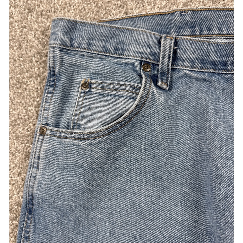 Wrangler Blues Men's Bootcut Jeans 40x30 Blue Denim Classic Cotton Casual - Picture 6 of 13